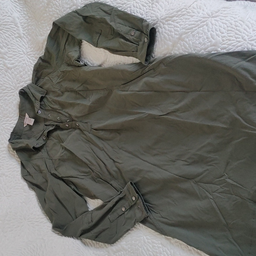 Duluth Trading Co Women's Non-Stop Ripstop Shirt Dress Large
